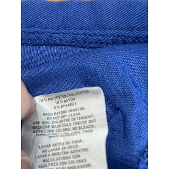 Jaanuu Princess Full Zip Scrub Top in Royal Blue Size Small - Picture 9 of 9